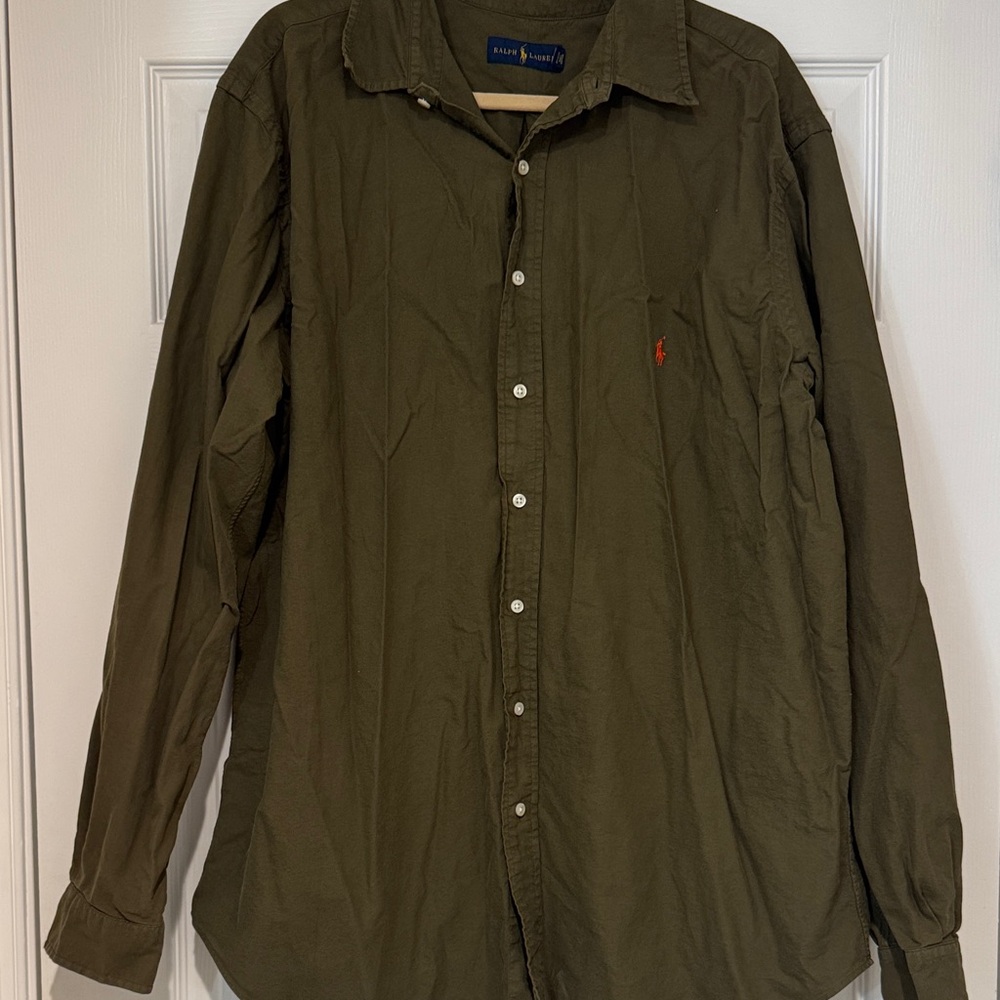Polo by Ralph Lauren Dark Green Casual Shirt